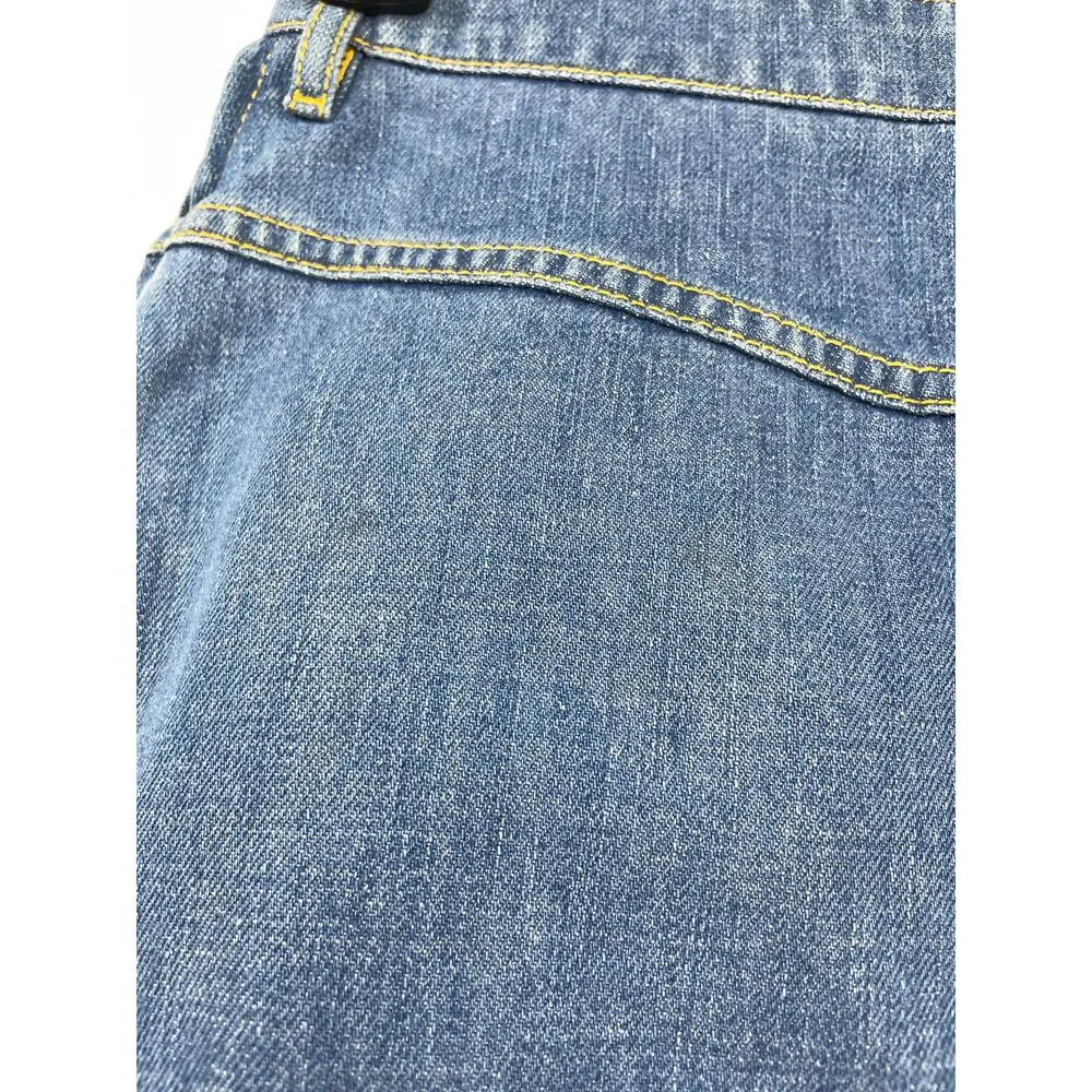 KENZO Skirt Womens 38 US 6 Denim Mini Short A Line Front Pockets Blue NWT - Image 3