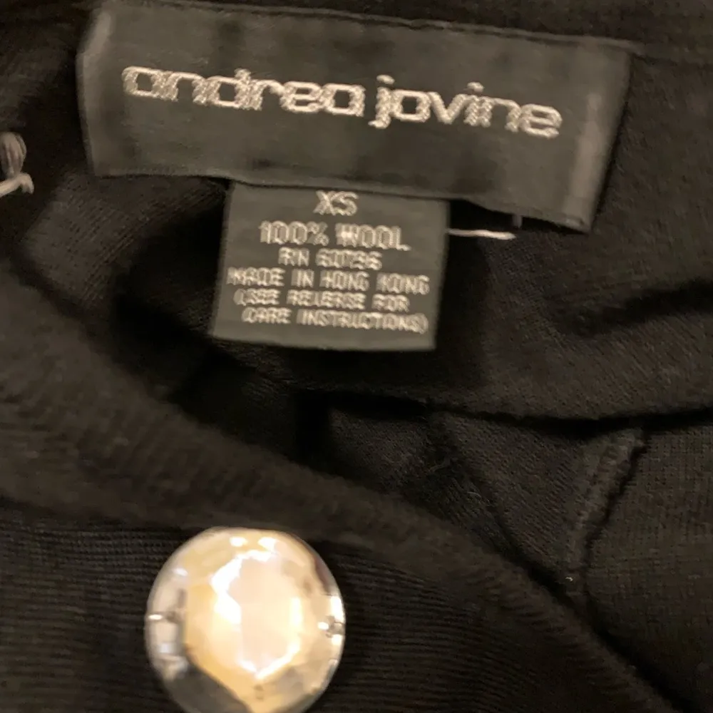 Vintage  black sweater dress 100% wool size XS - Image 16