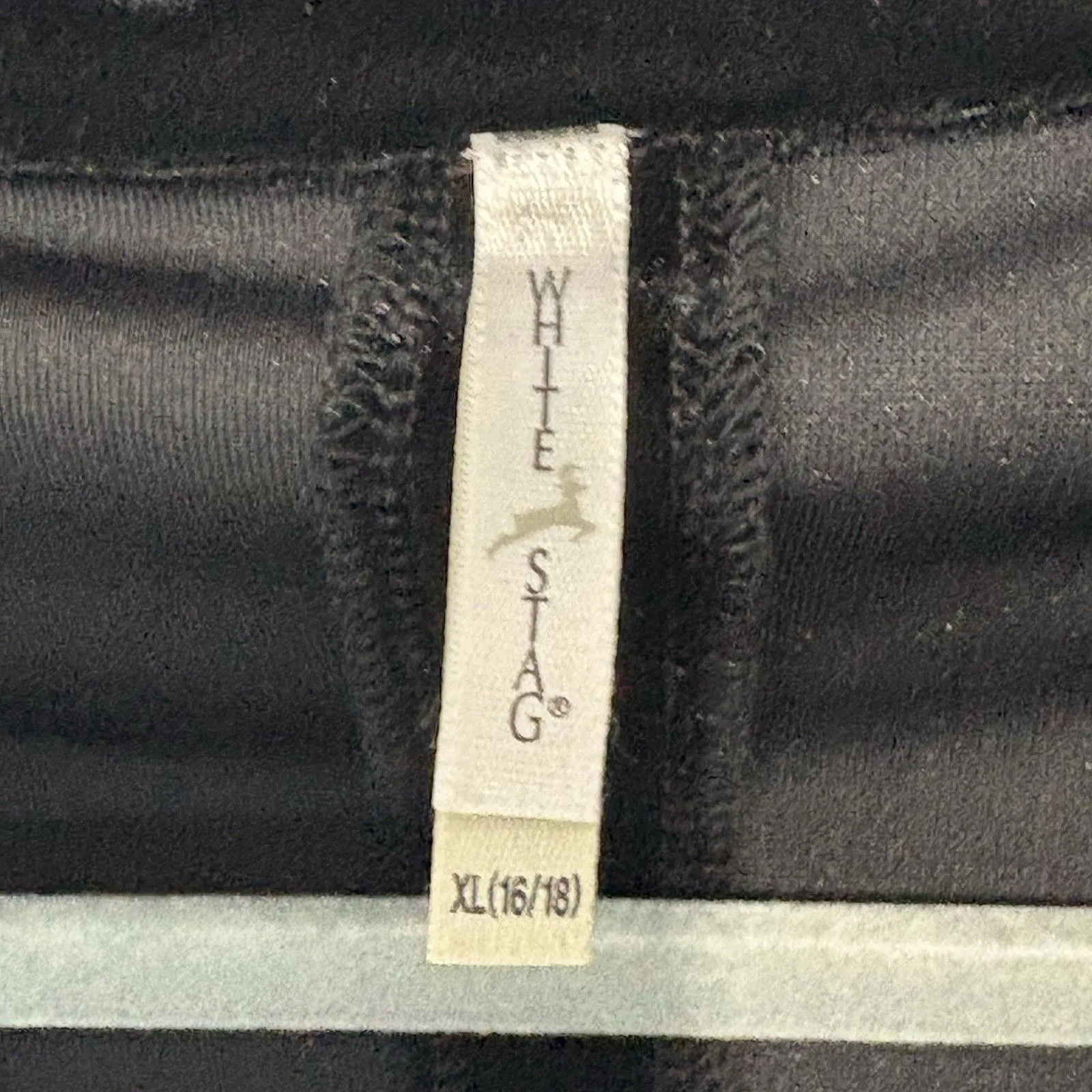 White Stag Sz XL 16-18 Velvet Blazer Jacket Floral Embroidered Collar Whimsigoth - Image 4