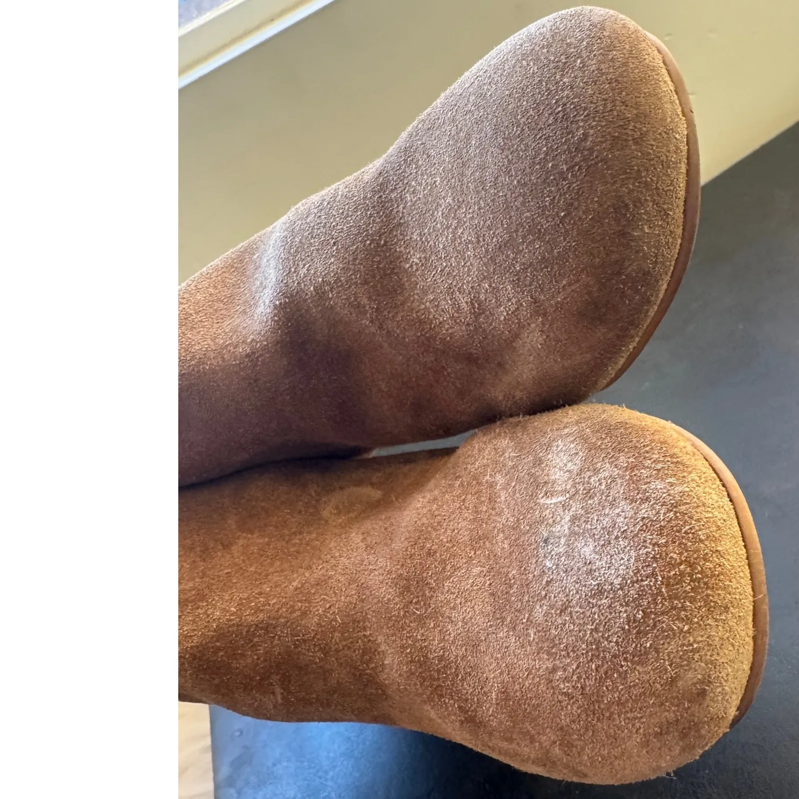 Topshop sz 6.5 (37) Womens Barley Suede Slip On Chelsea Boots Chic Minimal Fall - Image 8