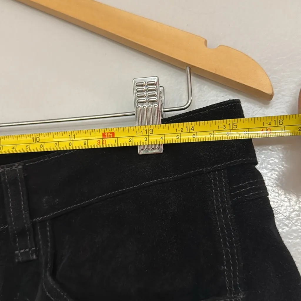 MOVING SALE Rag & Bone Lou Short Black High Waist Calf Leather Shorts - Image 14