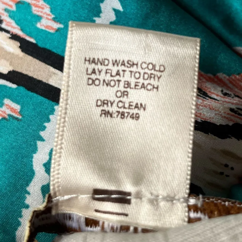 Arden B. Southwestern Sleeveless Romper Multicolor Size Small - Image 9