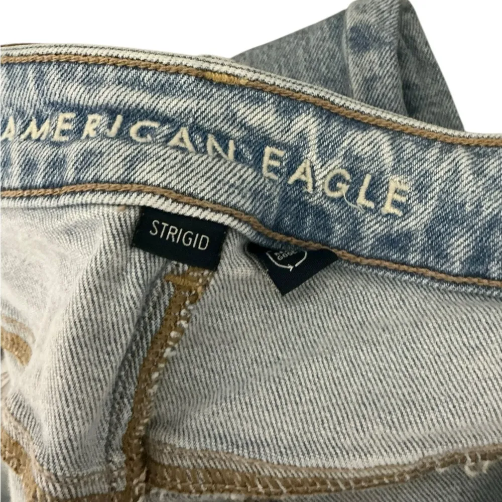 American Eagle Outfitters Light Blue Straight Leg Jeans - Image 5