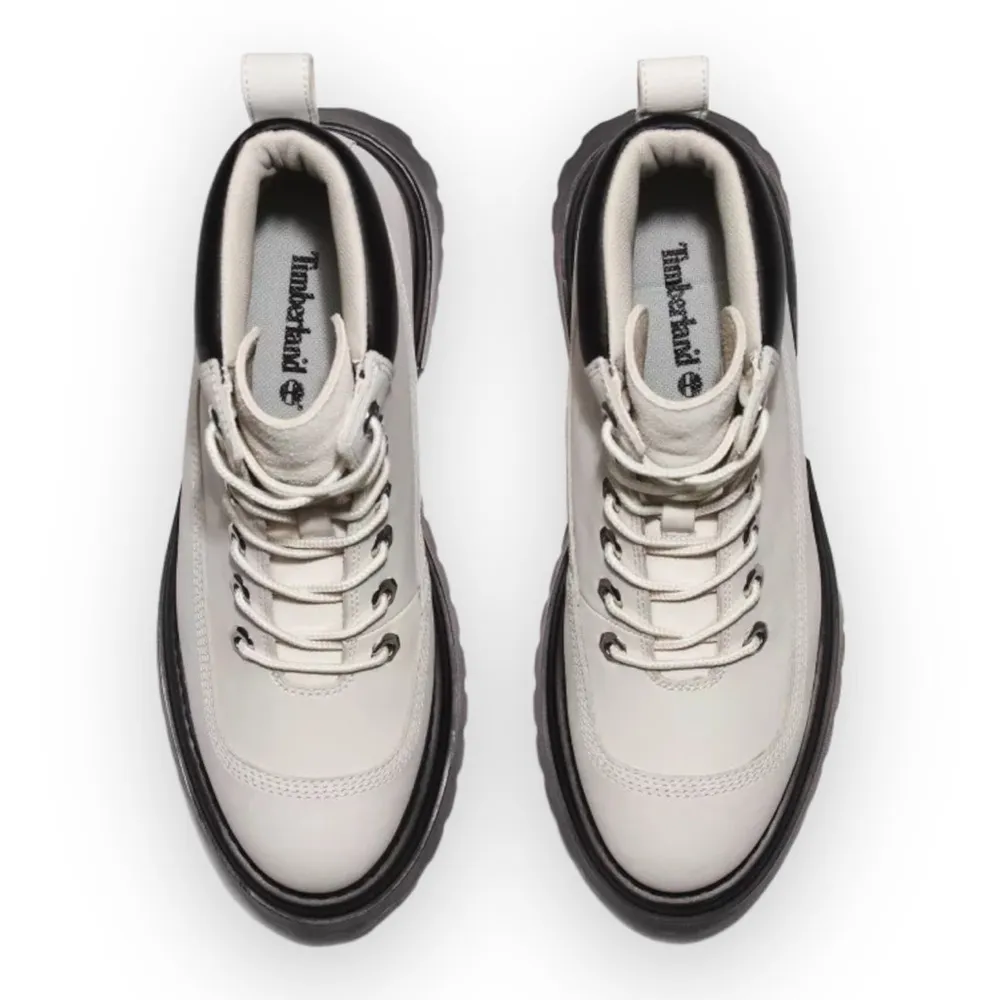 NEW‎ Timberland SKY 6 Inch Lace Up Platform Boots White Nubuck  Size 10 Leather - Image 4