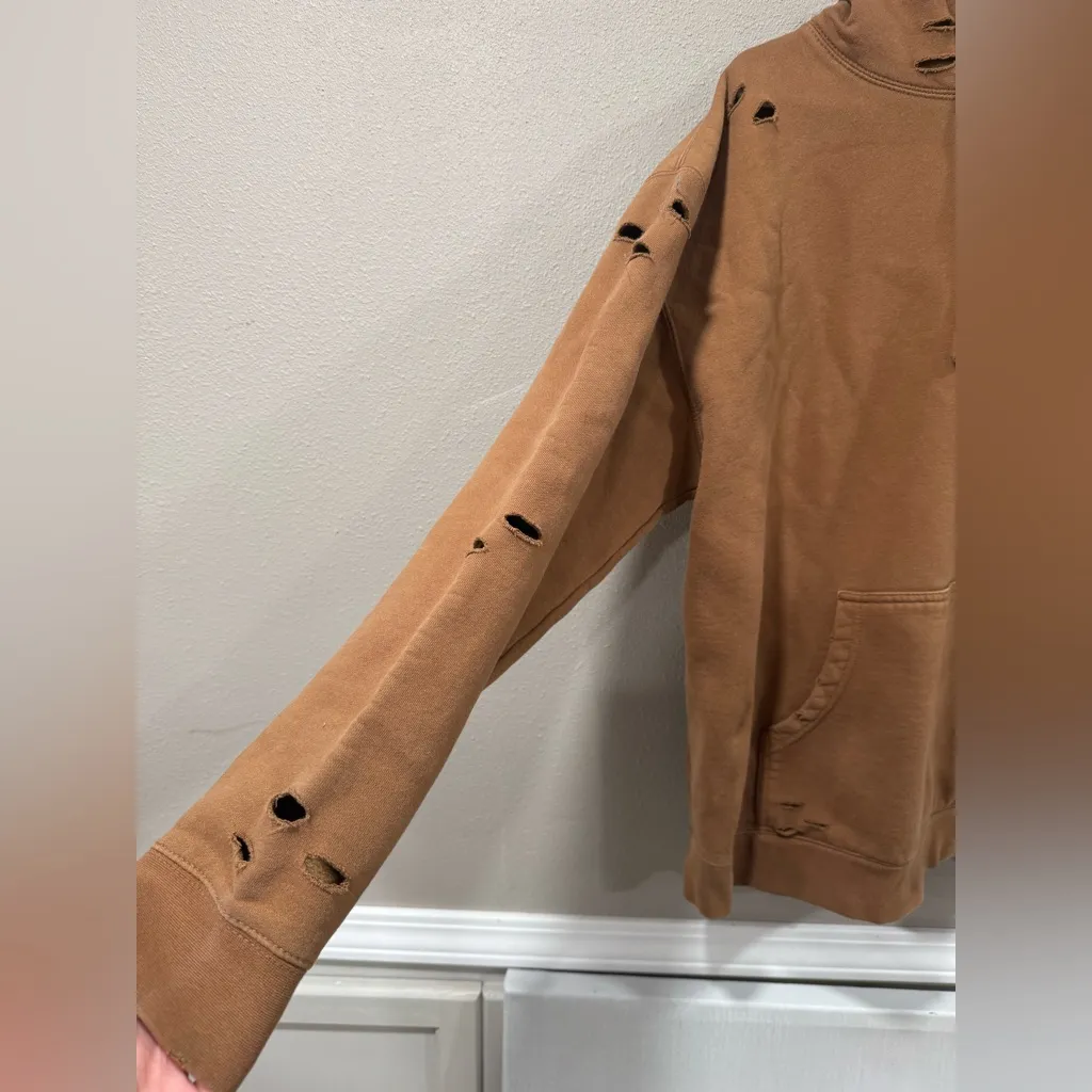 Distressed by HB Sweatshirt Brown Size XL - Image 3