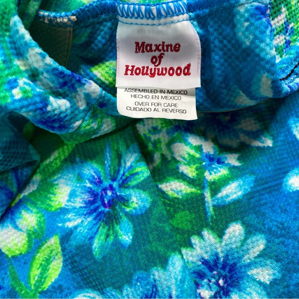 Vintage Swimsuit One Piece 80s Size M - Image 7