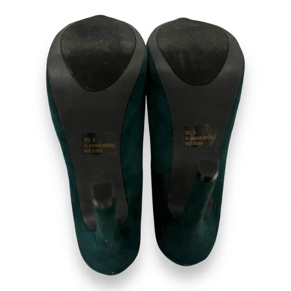 QUPID Women's‎ Teal Green Platform Stiletto Heels Size 8 | EUC - Image 2