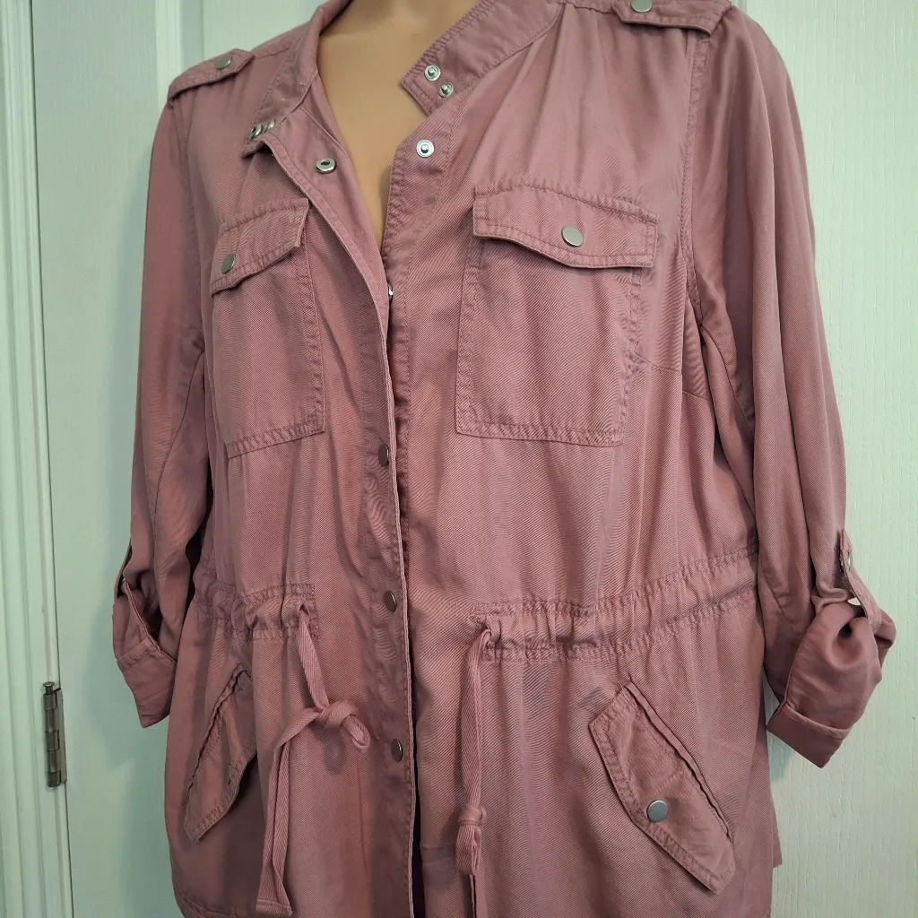 LOFT Sz 18  Pink Utility Jackett - Image 3