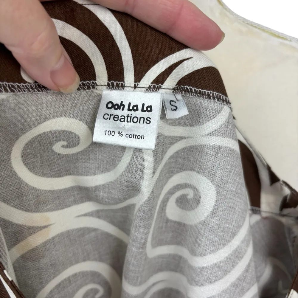 Ooh La La Creations top, size Small, Swirl Pattern, colorful, fun, dressy, cute - Image 6