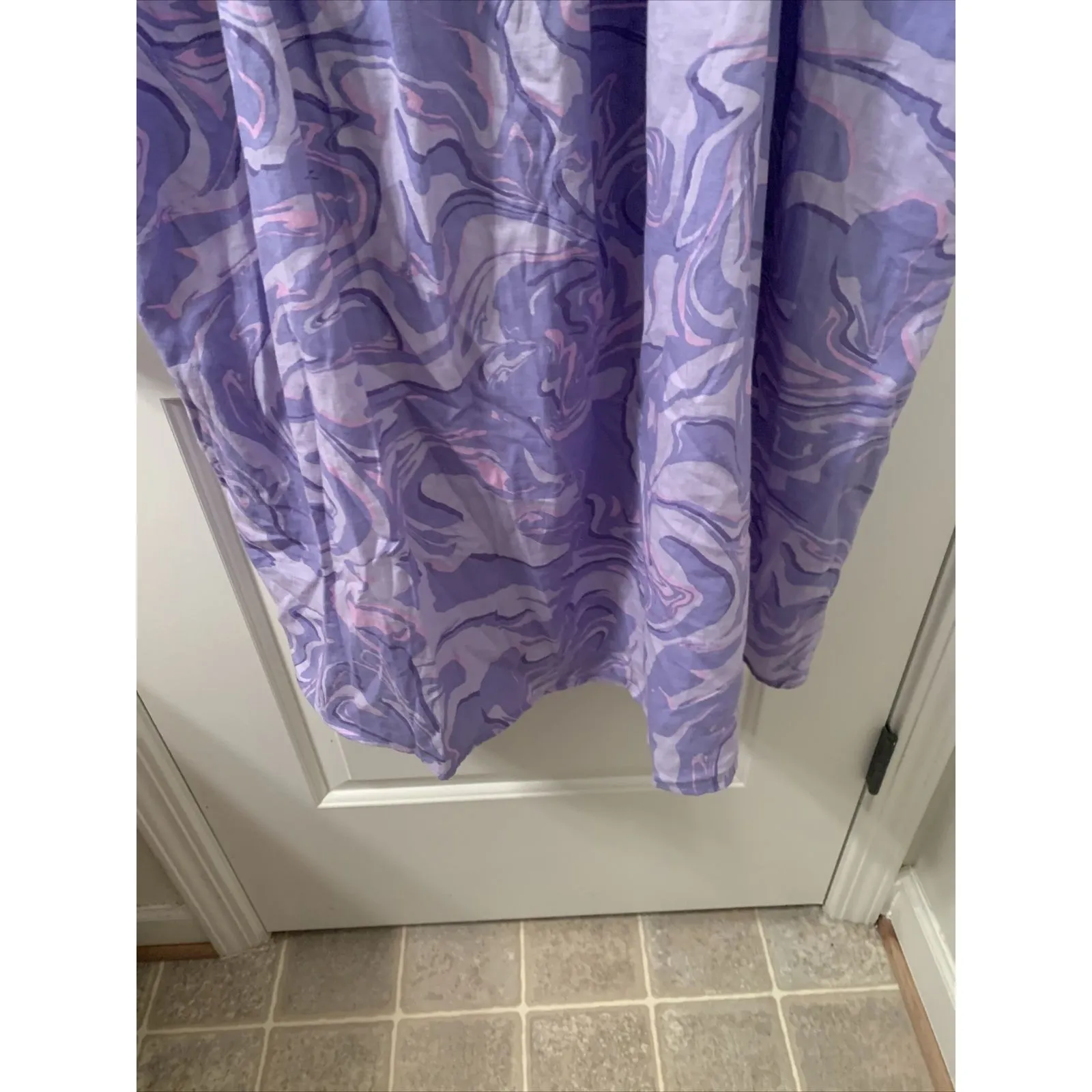 Ava & Viv Women's Purple Swirl Elbow Dress Size 2X Multi-Color - Image 5