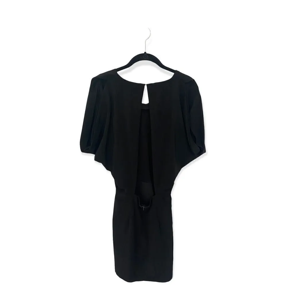 Ark & Co SZ S black short sleeve, open back dress - Image 4