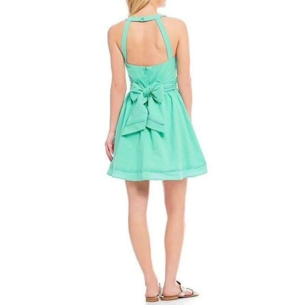 Lauren James Abigail Dress Size Large Seafoam Green Open Back Bow New - Image 5