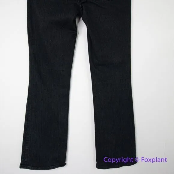 NEW Madewell the tall Kick Out Crop‎ Jeans in Black Rinse Wash, 28T - Image 10