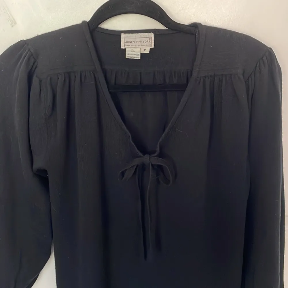 Vintage Jones New York Merino Wool Sweater Dress Small Petite - Image 2