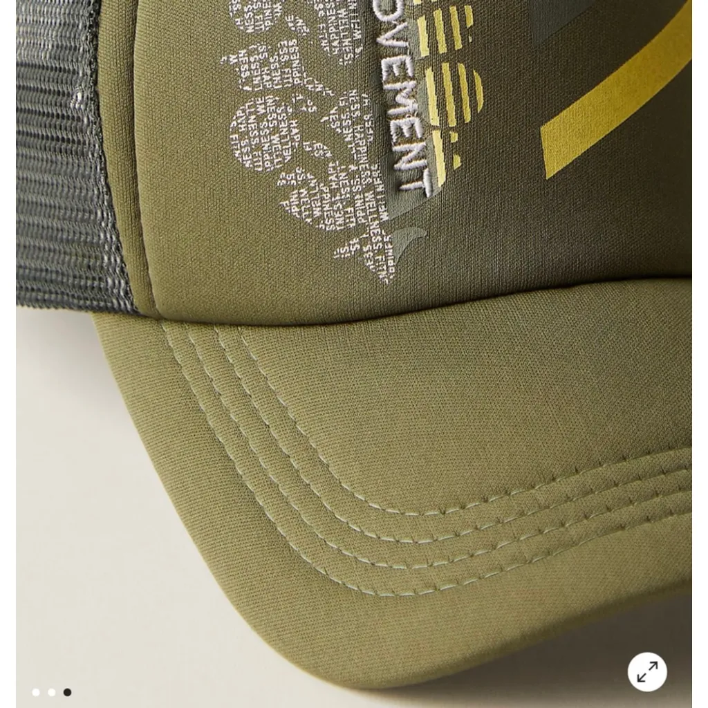 Trail Runner Trucker Hat NWT One Size Olive - Image 2