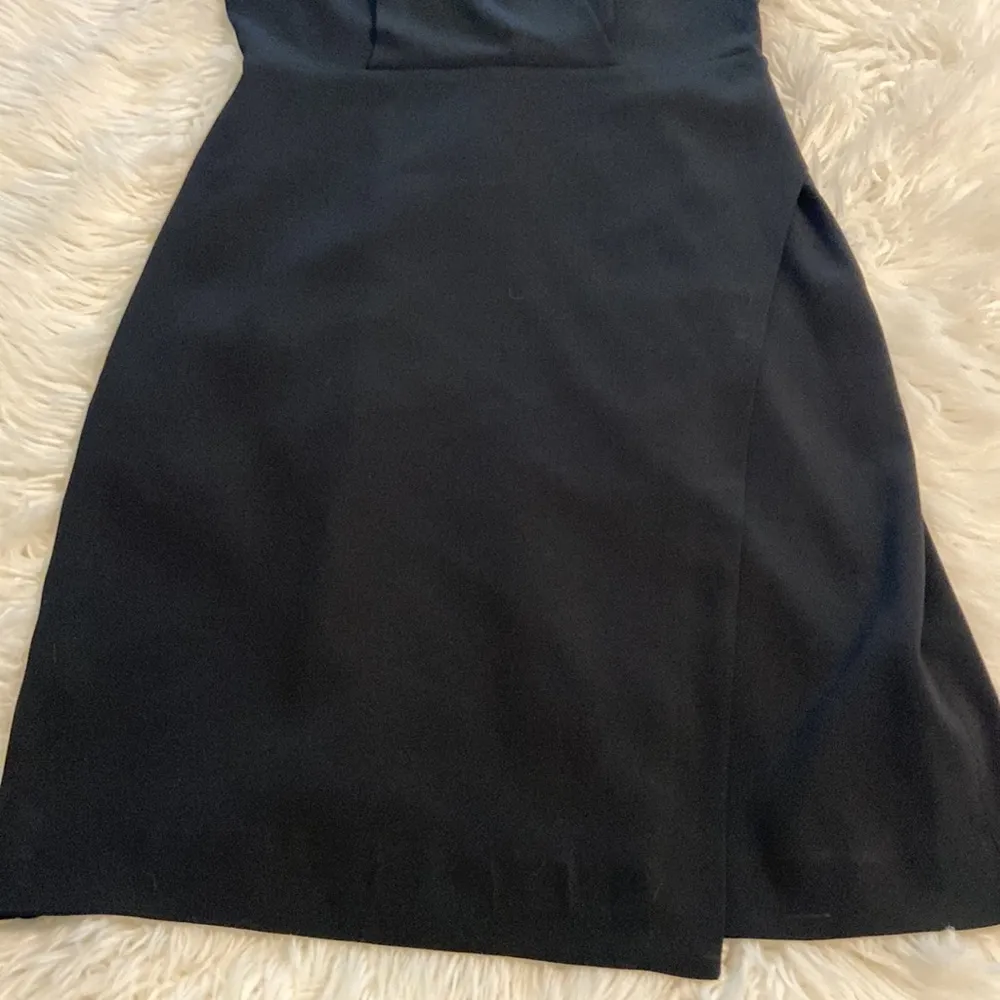 MM Lafleur Black Sheath Midi Dress V-Neck Short Sleeve size 10 length 40” - Image 10