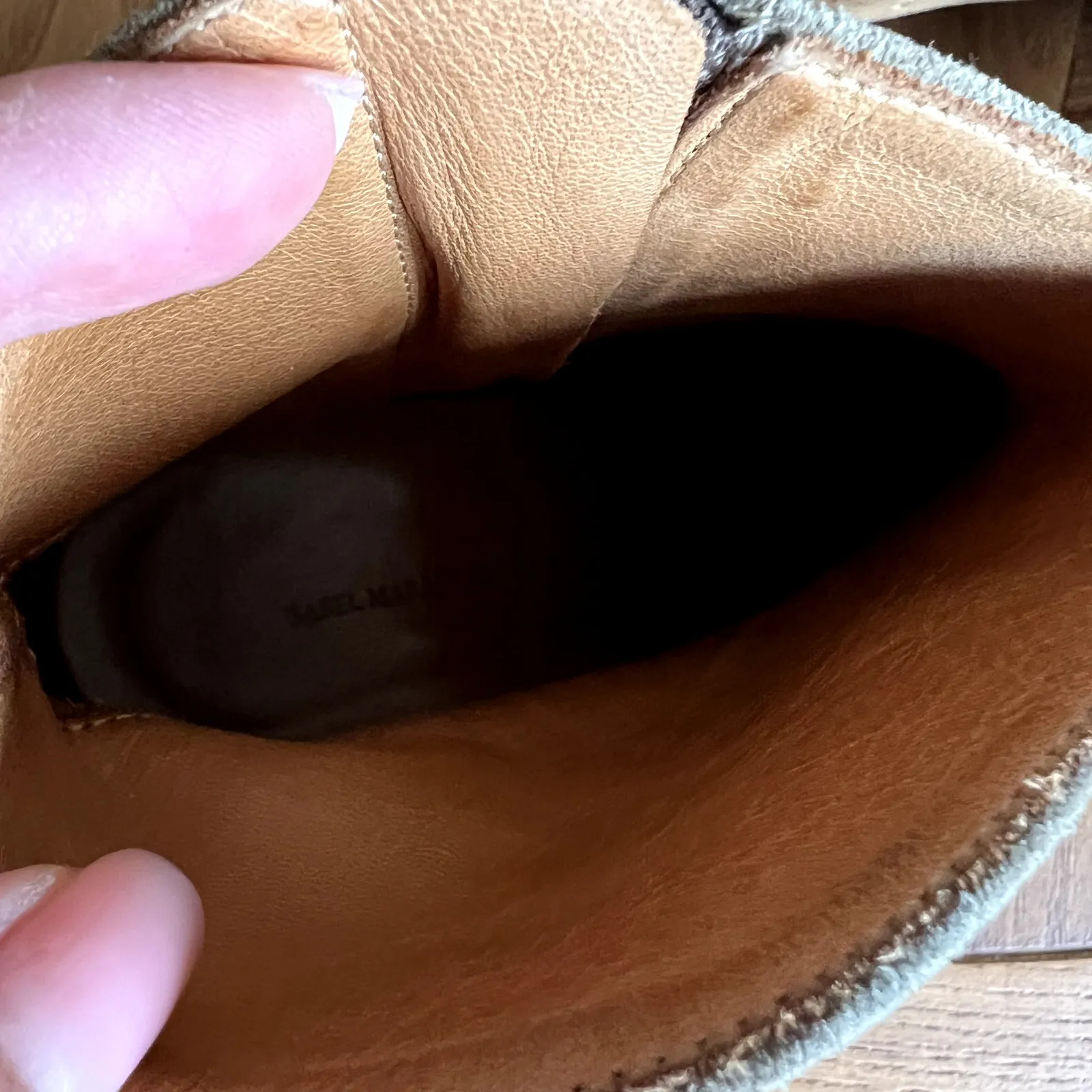 Isabel Marant Dicker Suede Ankle Boots Booties Size 36 Tan Western - Image 9