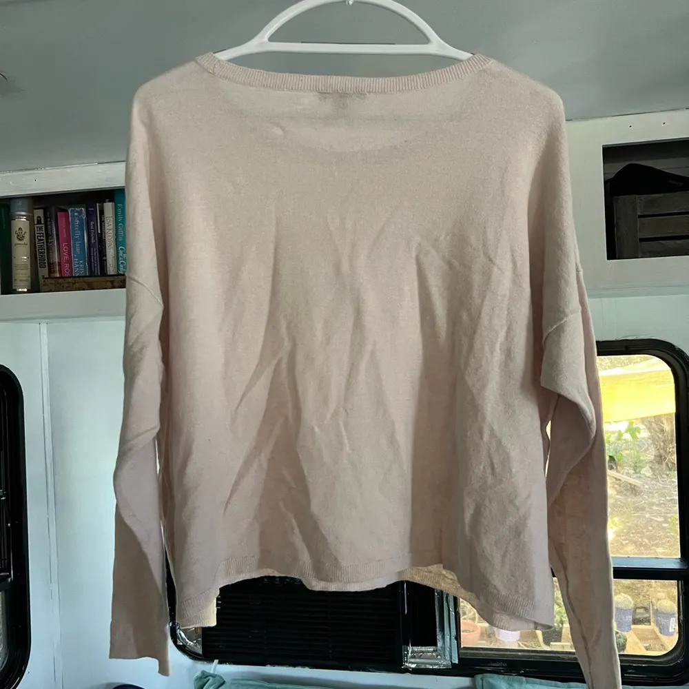 87% Organic Linen Eileen Fisher Long Sleeve Shirt (size: S/P) - Image 2