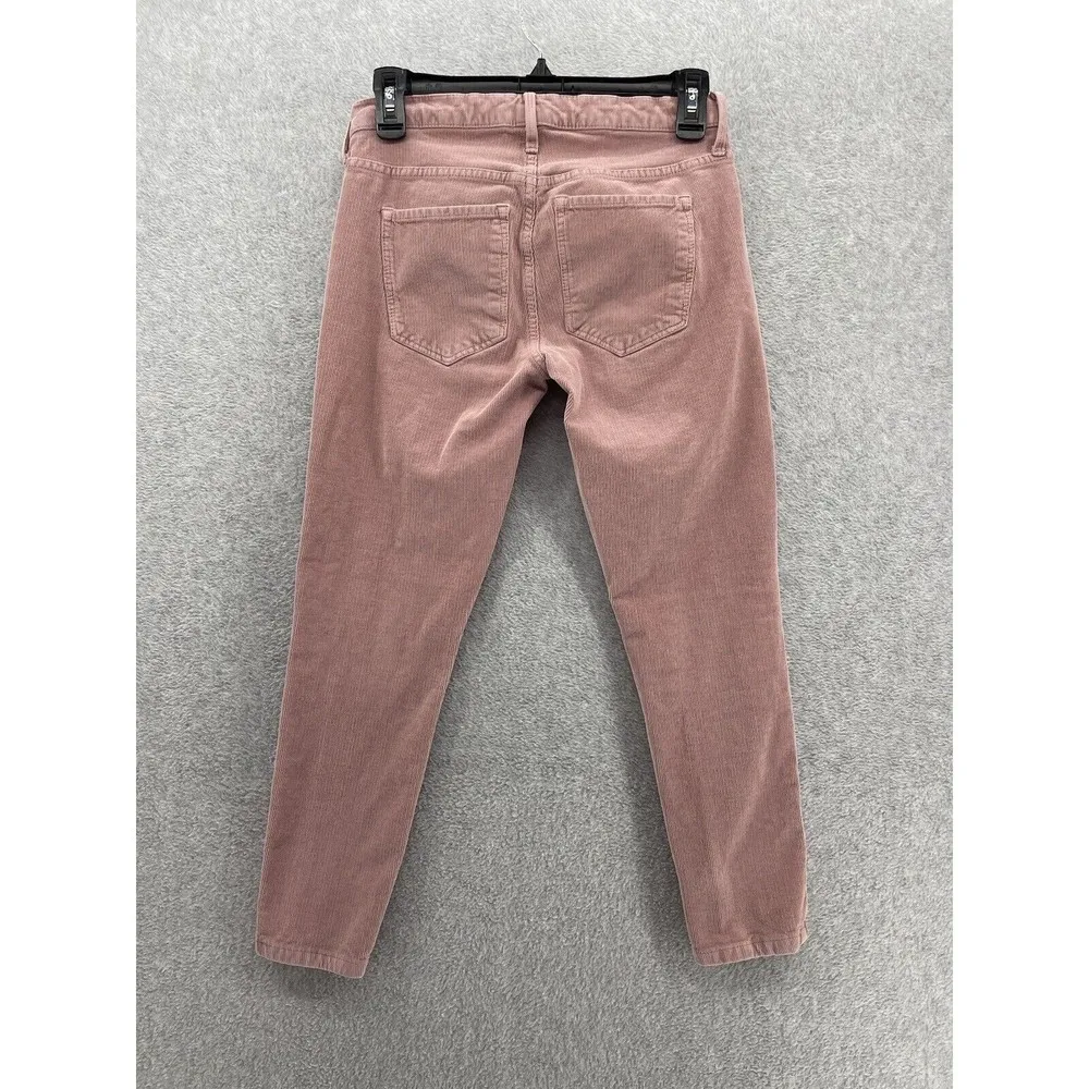 Banana Republic Women's Micro Corduroy Solid Pink Pants Size 26 Petite - Image 2