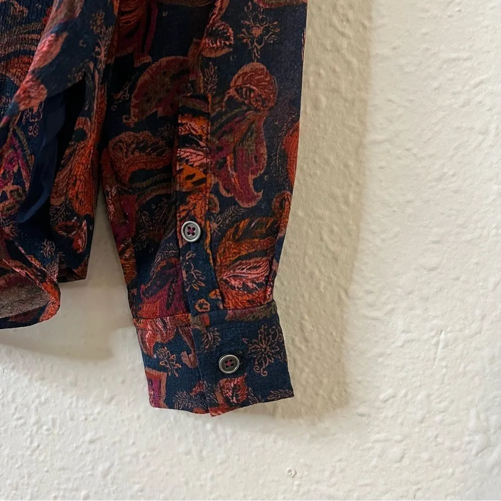 Anthropologie Pilcro The Tavi Floral Buttondown Blouse Top Size XS - Image 8