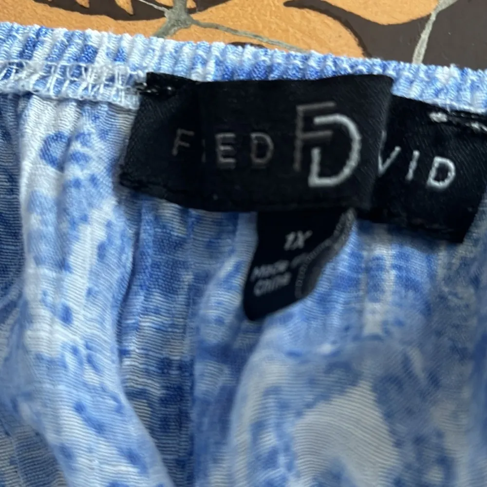 FRED DAVID PEASANT TOP Sz:1X - Image 3