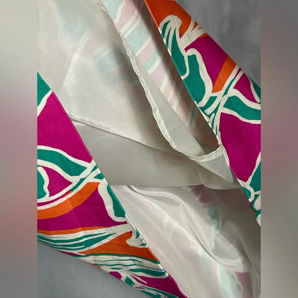 Anne Klein Tropical Hawaiian Dress Women’s Sleeveless  Pockets Bright Floral 8 - Image 10