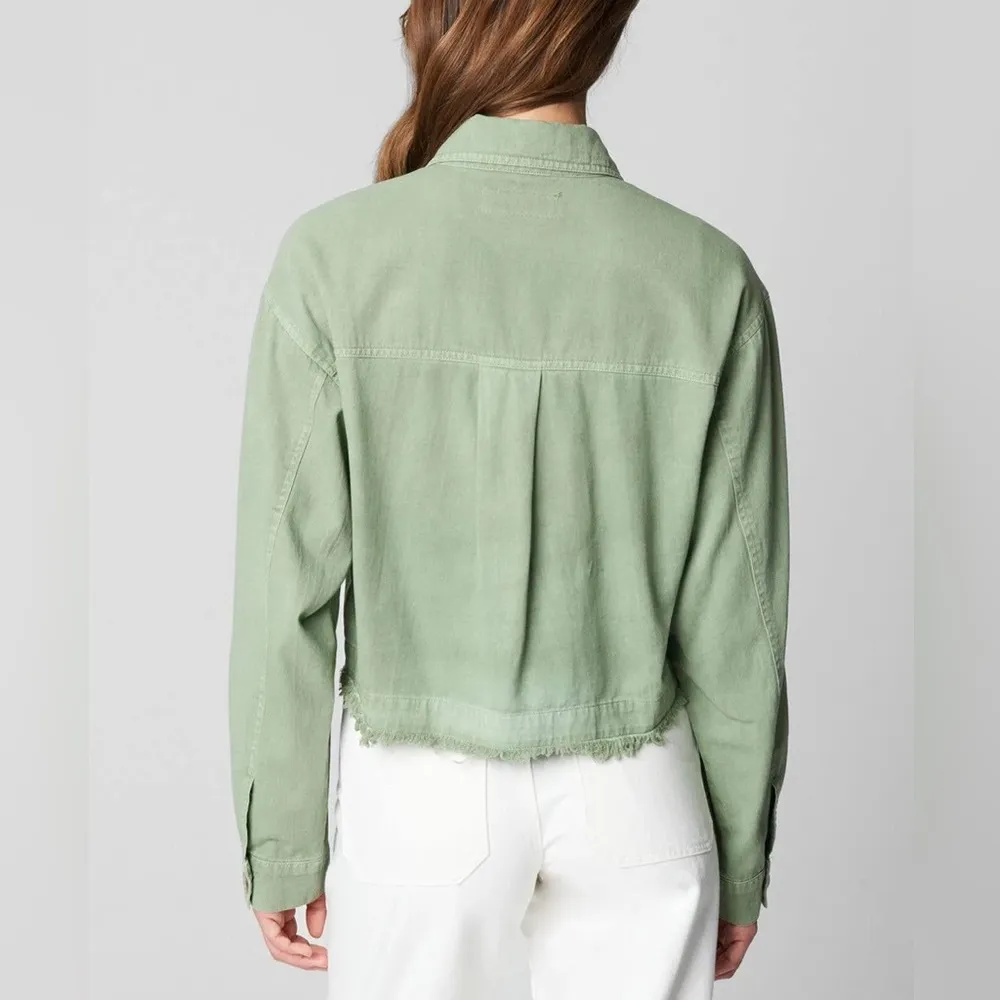green cropped jacket - Image 4