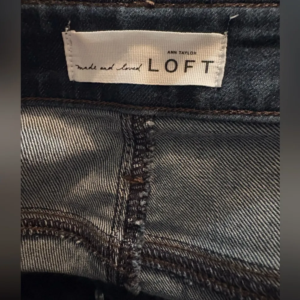 Ann Taylor LOFT womens size 10/30 curvy skinny mid rise denim jeans - Image 7