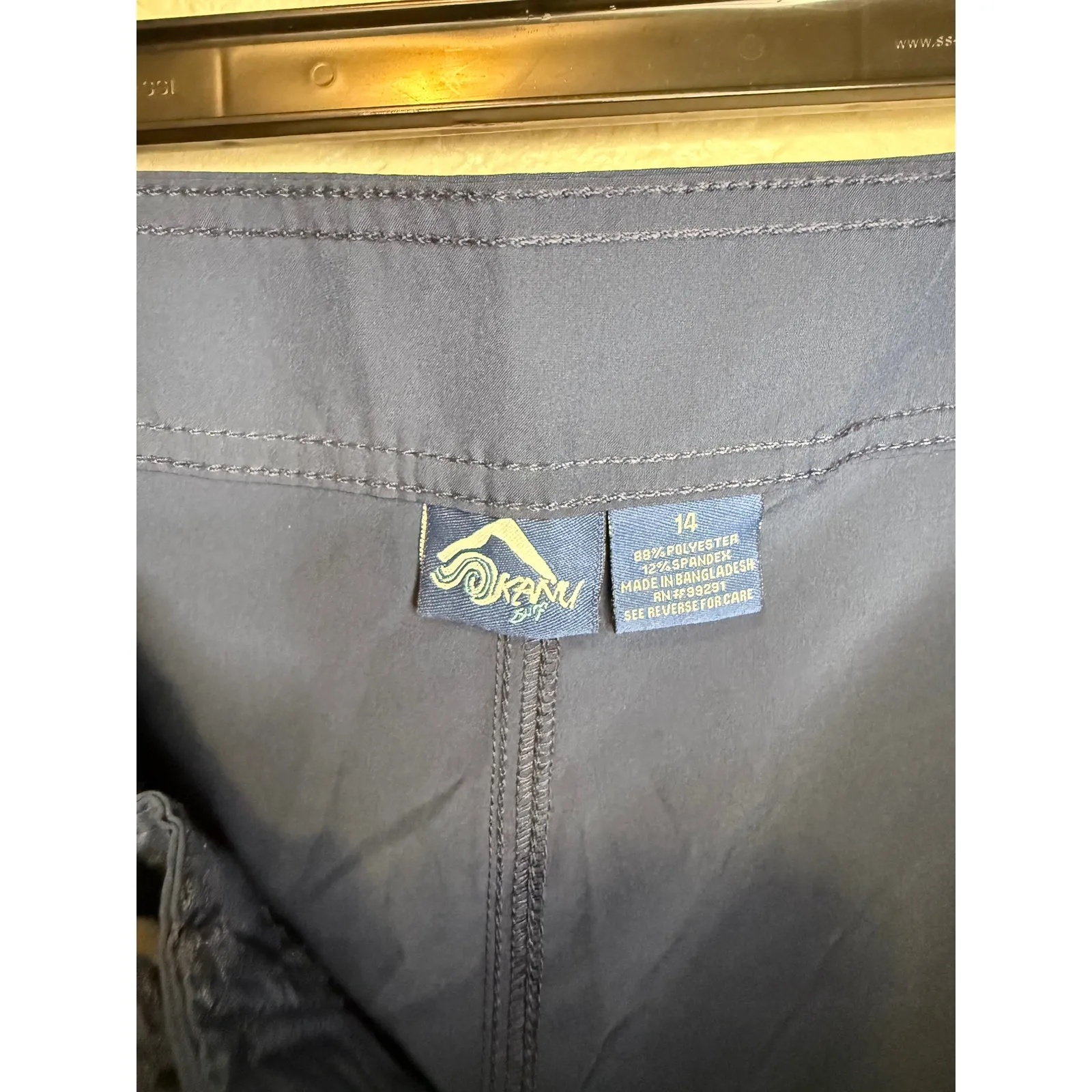 Kanu Surf Women's Swim Board Shorts Size 14 Blue Cargo Pockets Drawstring - Image 3