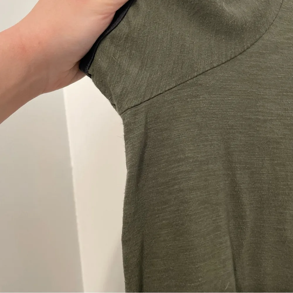 TORRID 3 Plus Size Olive Adulting is Hard Ringer Tee Green Short Sleeve T-Shirt - Image 7