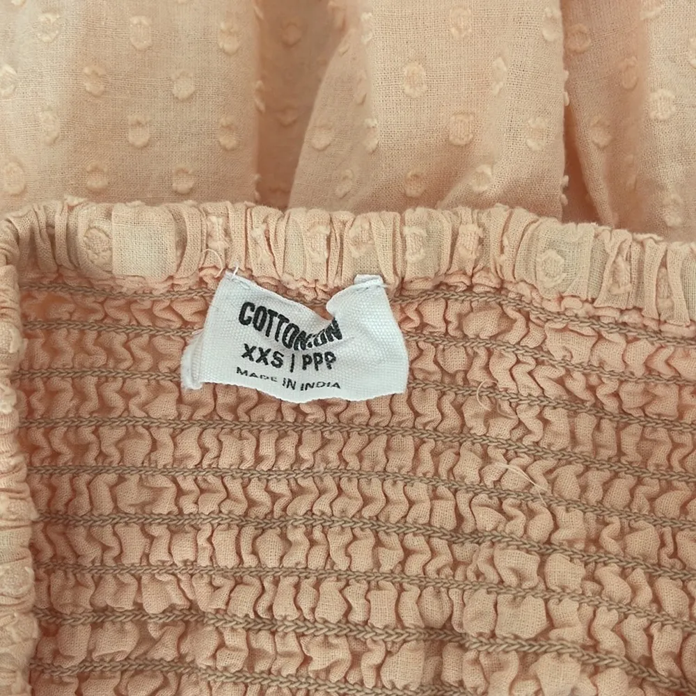 Cotton On skirt. Elastic waist with tie up front design. Color- peach. Size XXS - Image 5