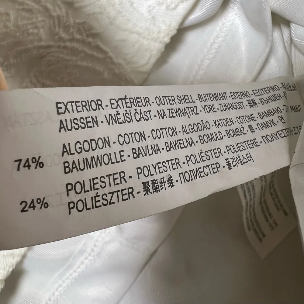 Zara White Textured Back Zip Dress - Image 10