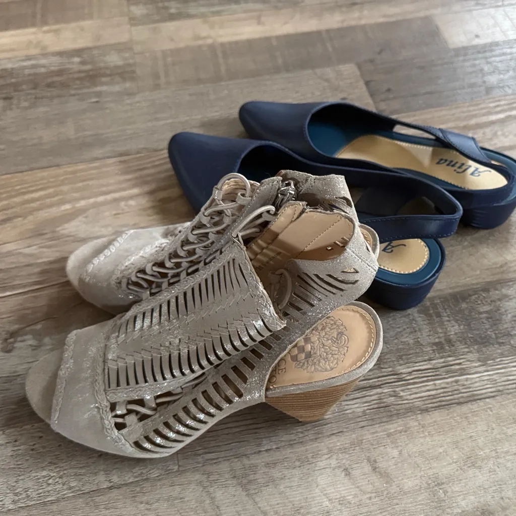 Bundle Women's Gray and Blue Sandals Size 6 - Image 8