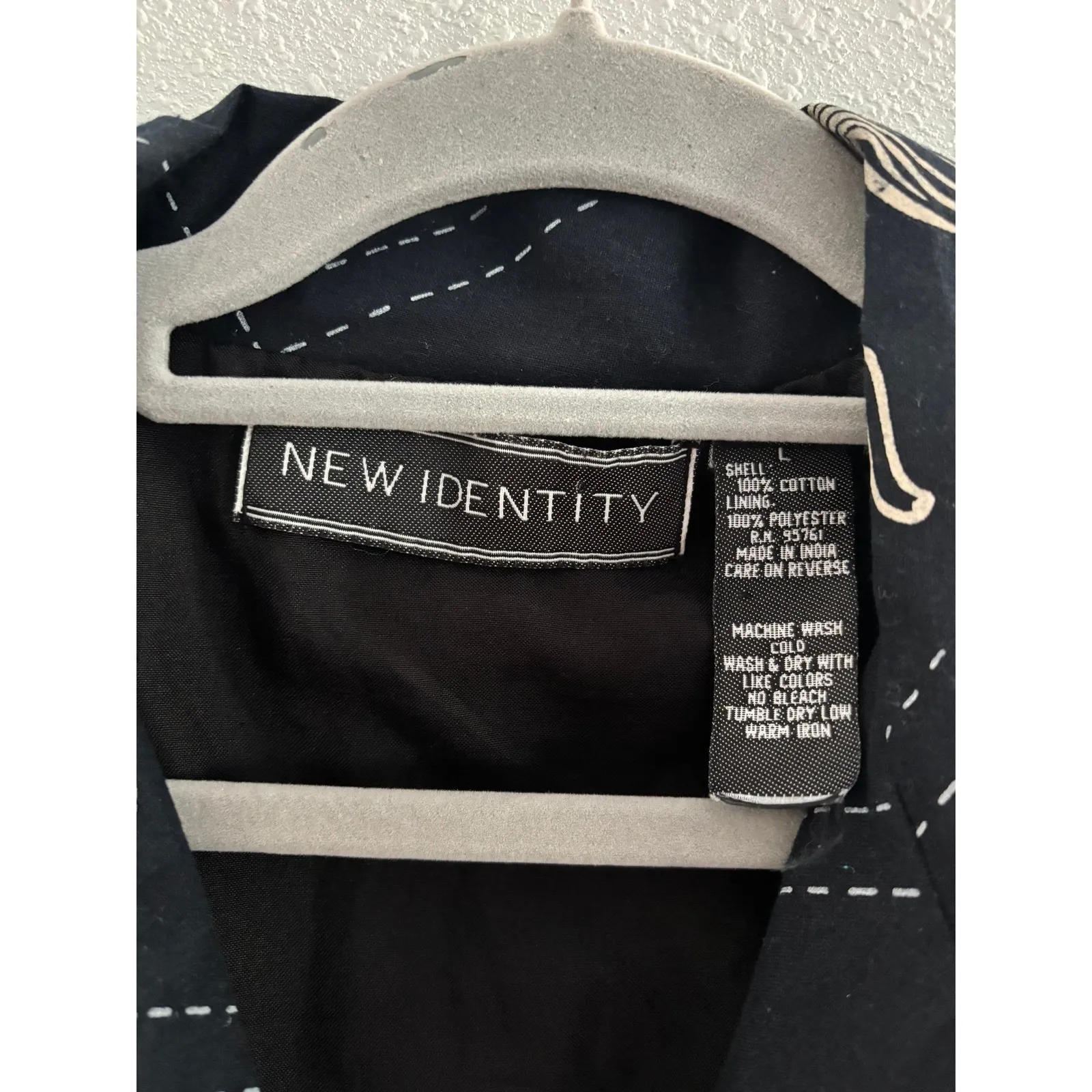 Vintage Horse Jacket Womens Large Black Cotton Equestrian Horse Girl Western 90s - Image 5