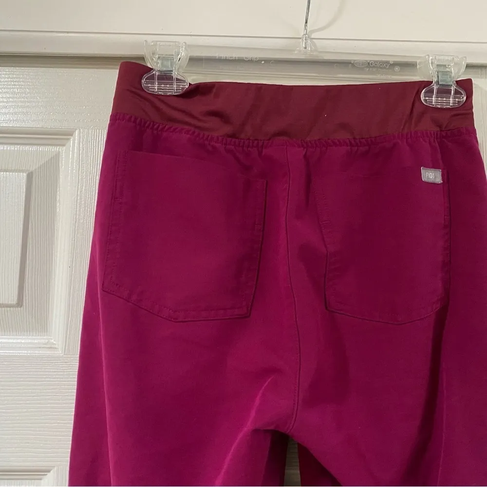 FIGS Zamora 2.0 Jogger Scrub Pants Dark Magenta W18SW2005 PO 2191 Size XS - Image 8