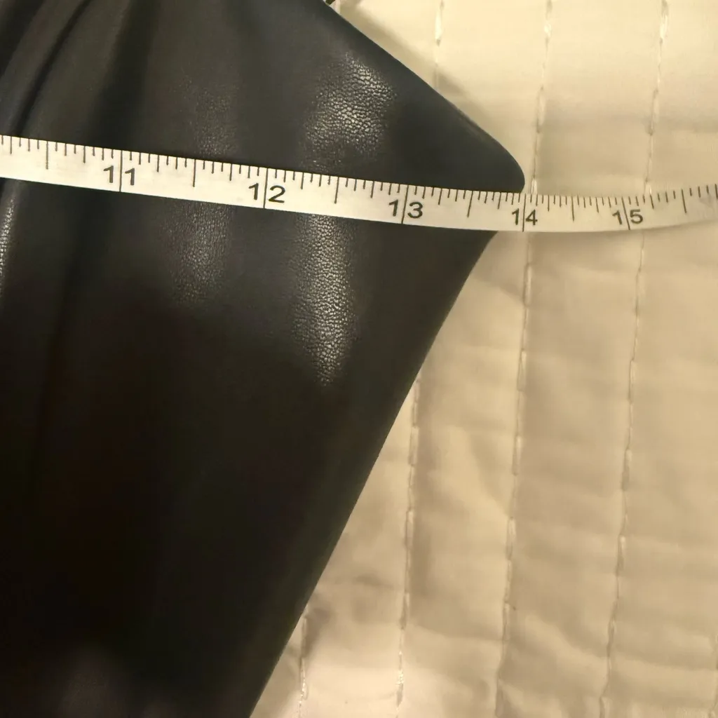 Do + Be Black Faux Leather Strapless Mini Dress NWT Size S - Image 5