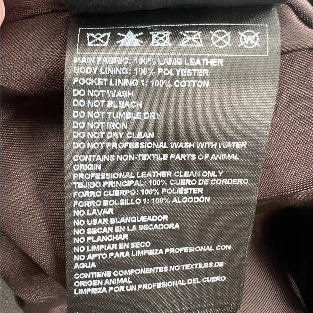 Ba&sh Leandro Leather shorts brown sz 6 - Image 12