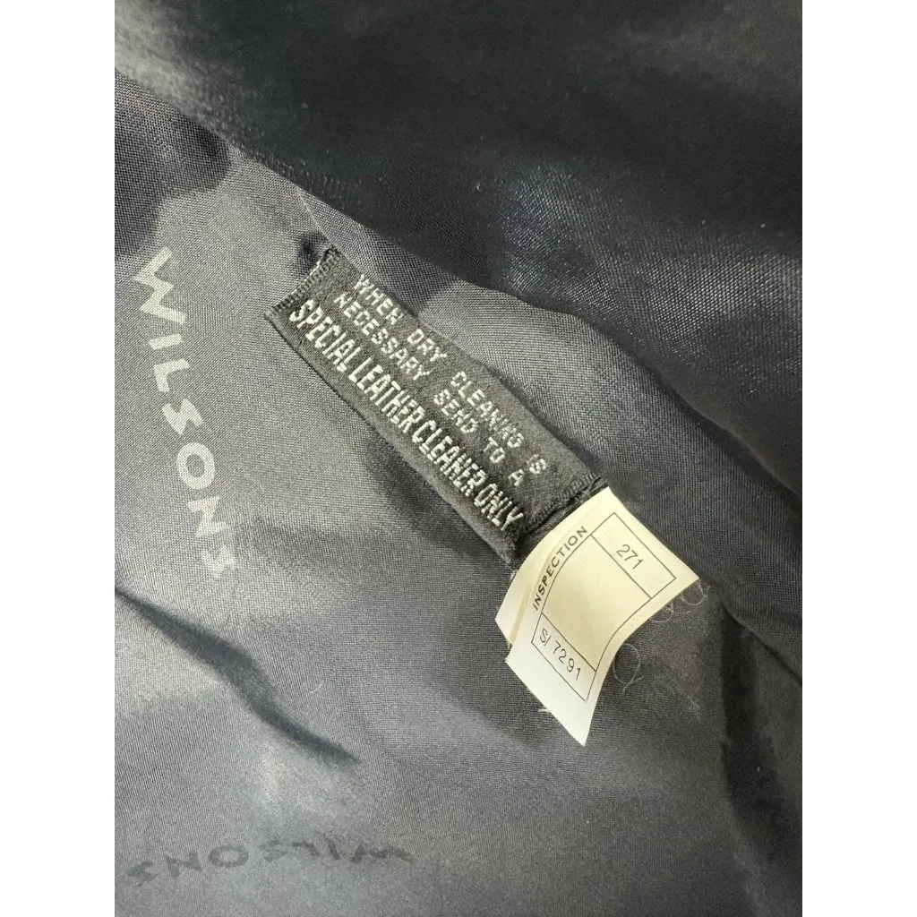 *Vintage 80's Leather Jacket Womens Size M Black Trench Whimsigoth Witchy Grunge - Image 8