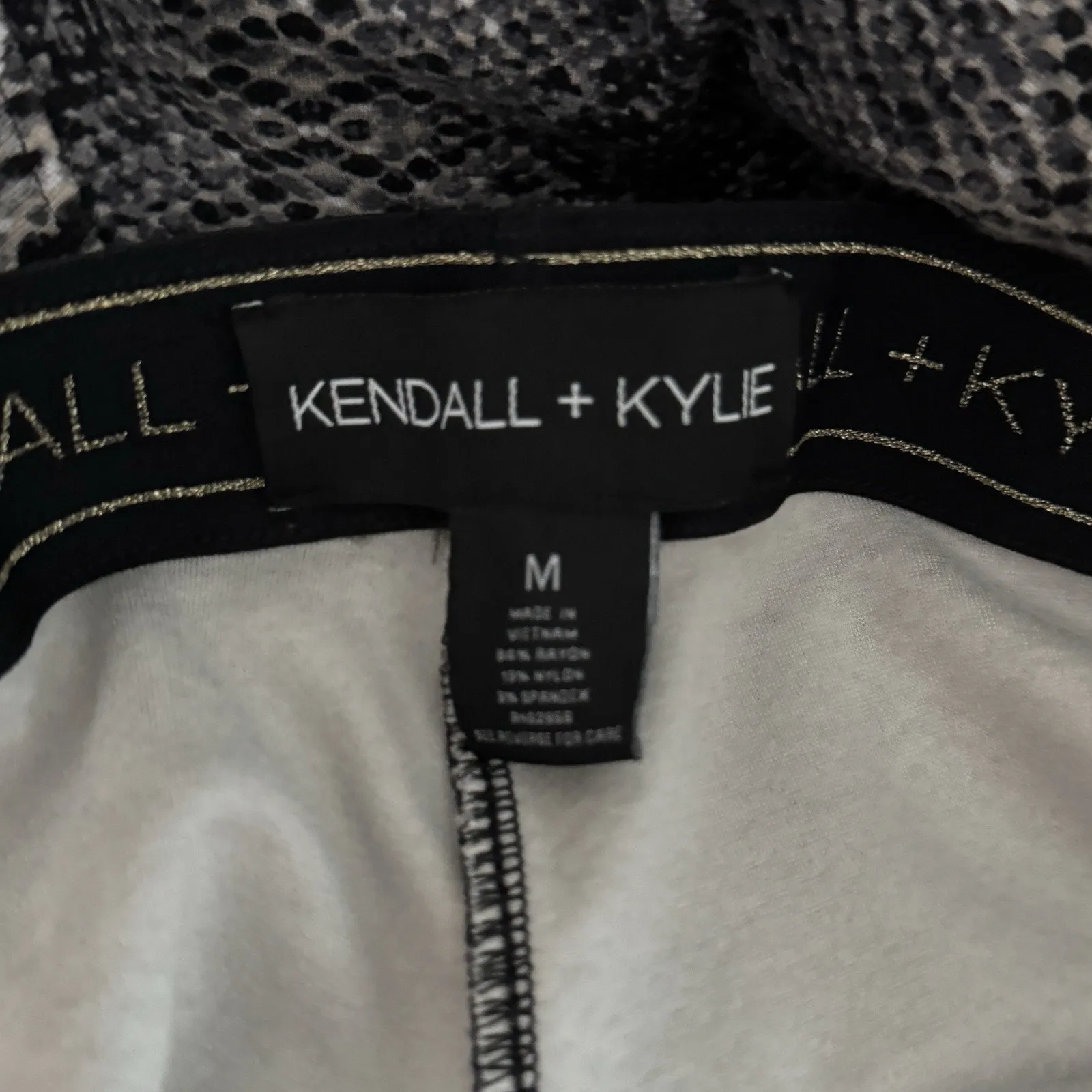 Kendall + Kyle Pants‎ Womens Medium Brown Black Snake Print Rocker Edgy Grunge - Image 7