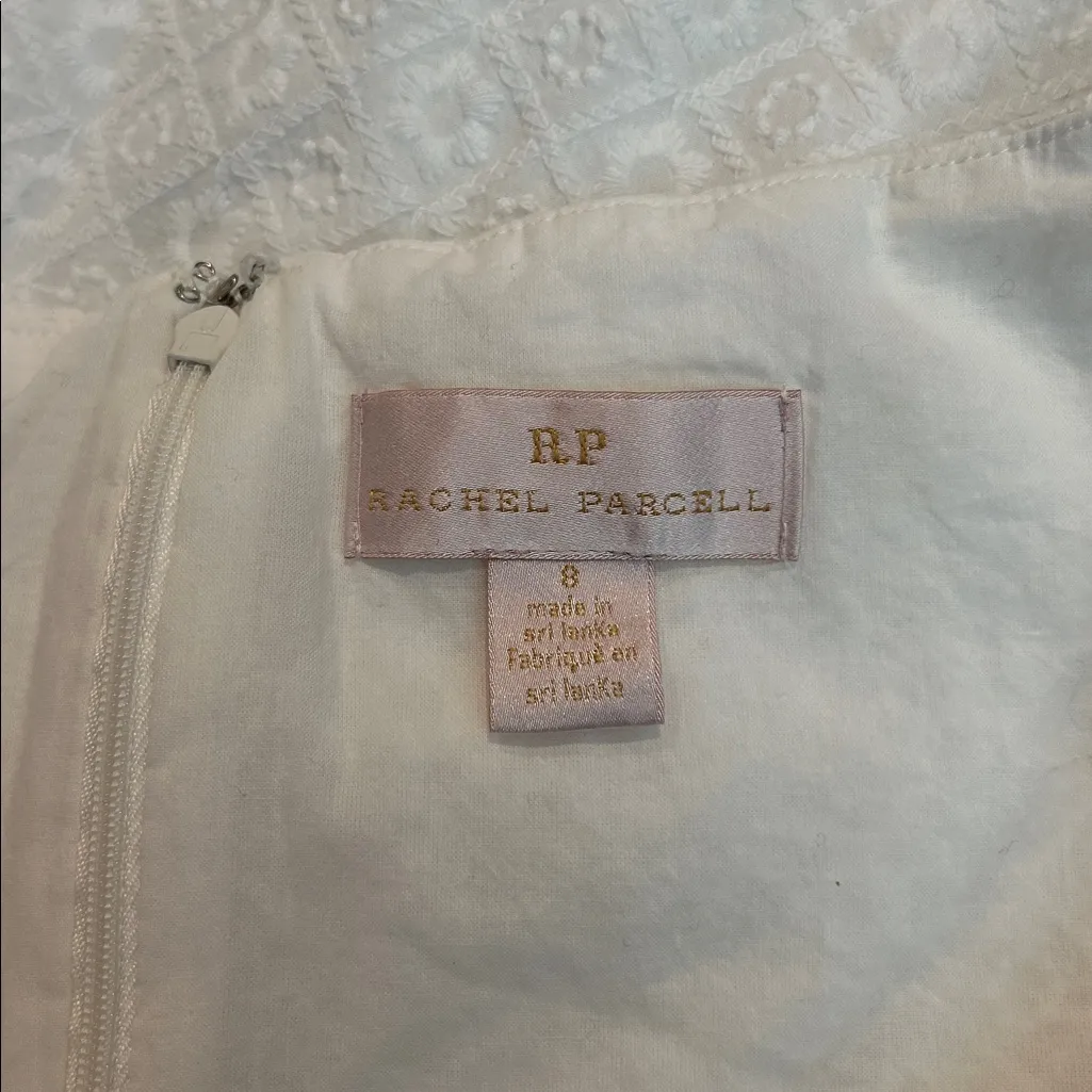 RACHEL PARCELL white eyelet fit and flare dress - Image 6