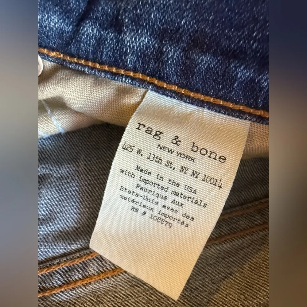 Rag & Bone Ankle Skinny Jeans - size 24 pockets zipper crop jeans - Image 6