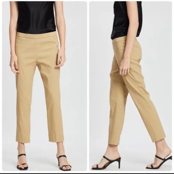Theory Eco Crunch wash pants in beige clay size 2 NWT - Image 2