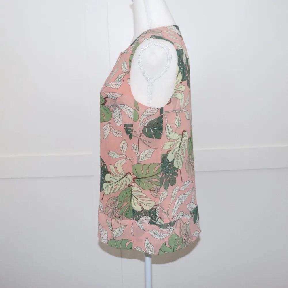 CAbi #5351 Monstera Leaf Tropical Sleeveless Top B - Image 2