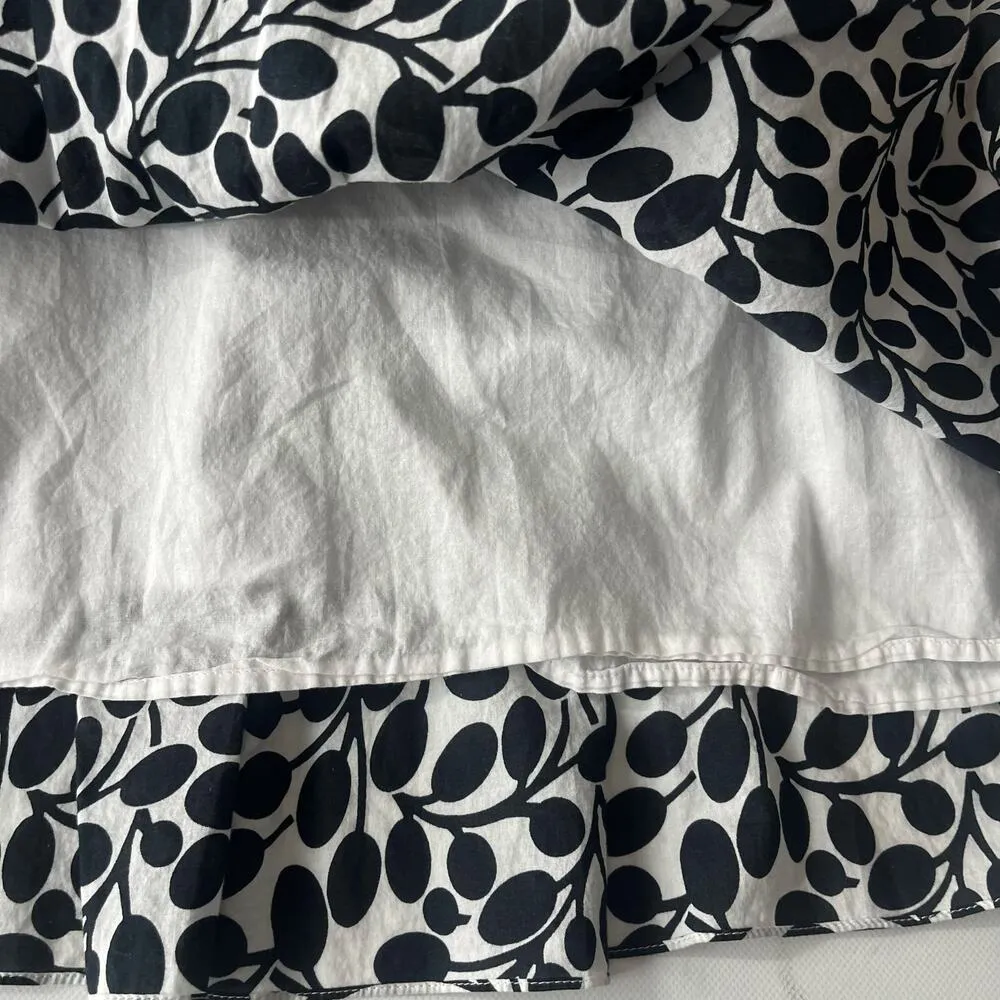 Van Heusen Y2K Babydoll Sleeveless Dress Sz 4 Preppy Office Leaf Midi Retro Mod - Image 4