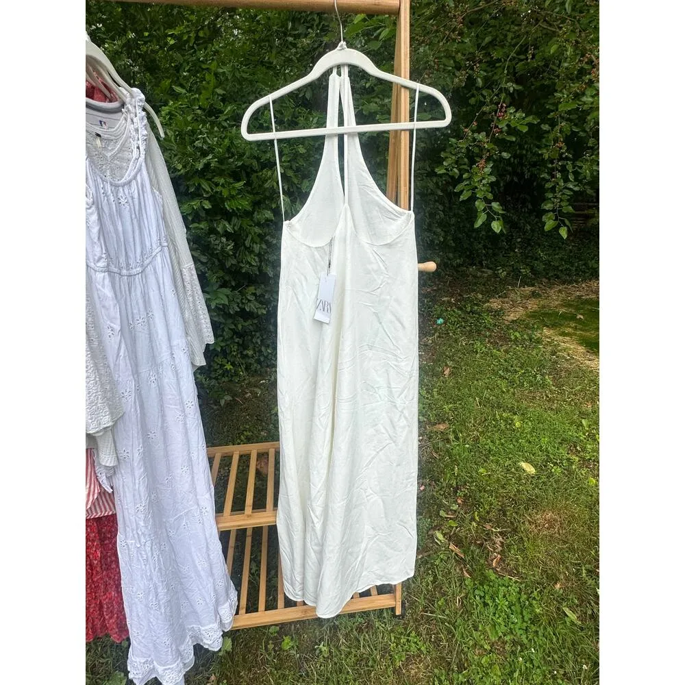 S NWT Zara White Maxi Dress - Image 2