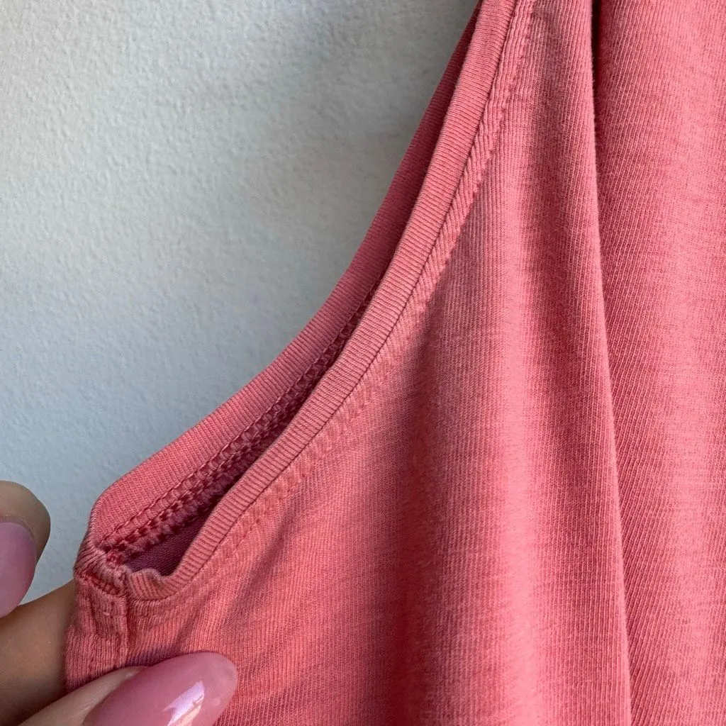 Lululemon Brunswick Muscle Tank Salmon Orange Pink Size 8/10 Pima Cotton - Image 6