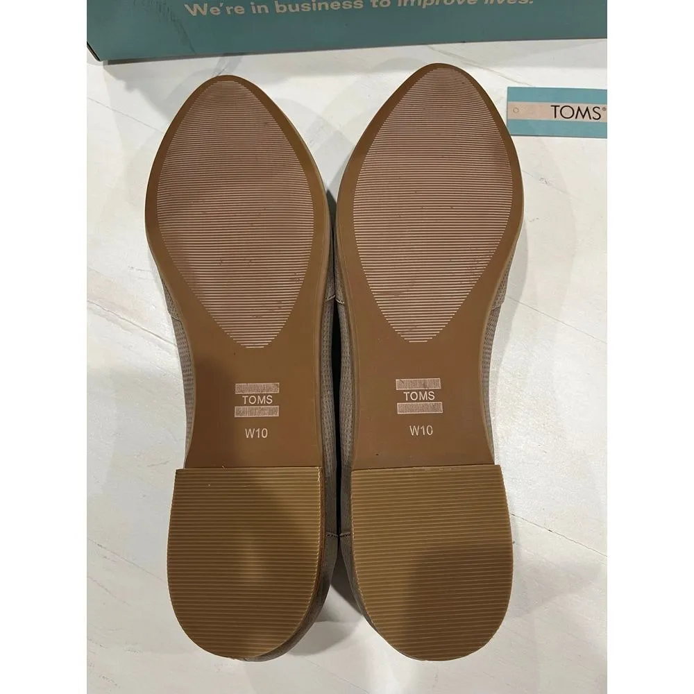 New in box! Toms Julie taupe grey suede size‎ 10 - Image 6