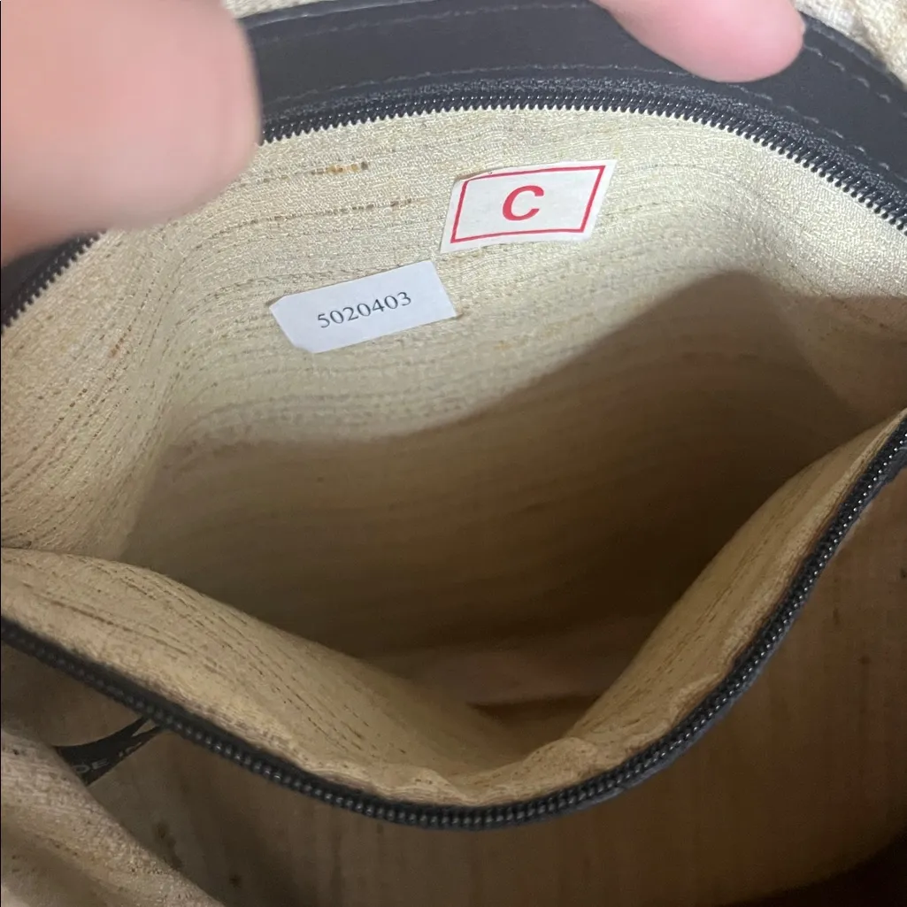 Scully Happy Trails Leather Embroidered Cowboy Cowgirl Purse Shoulder Bag NWOT Black - Image 8