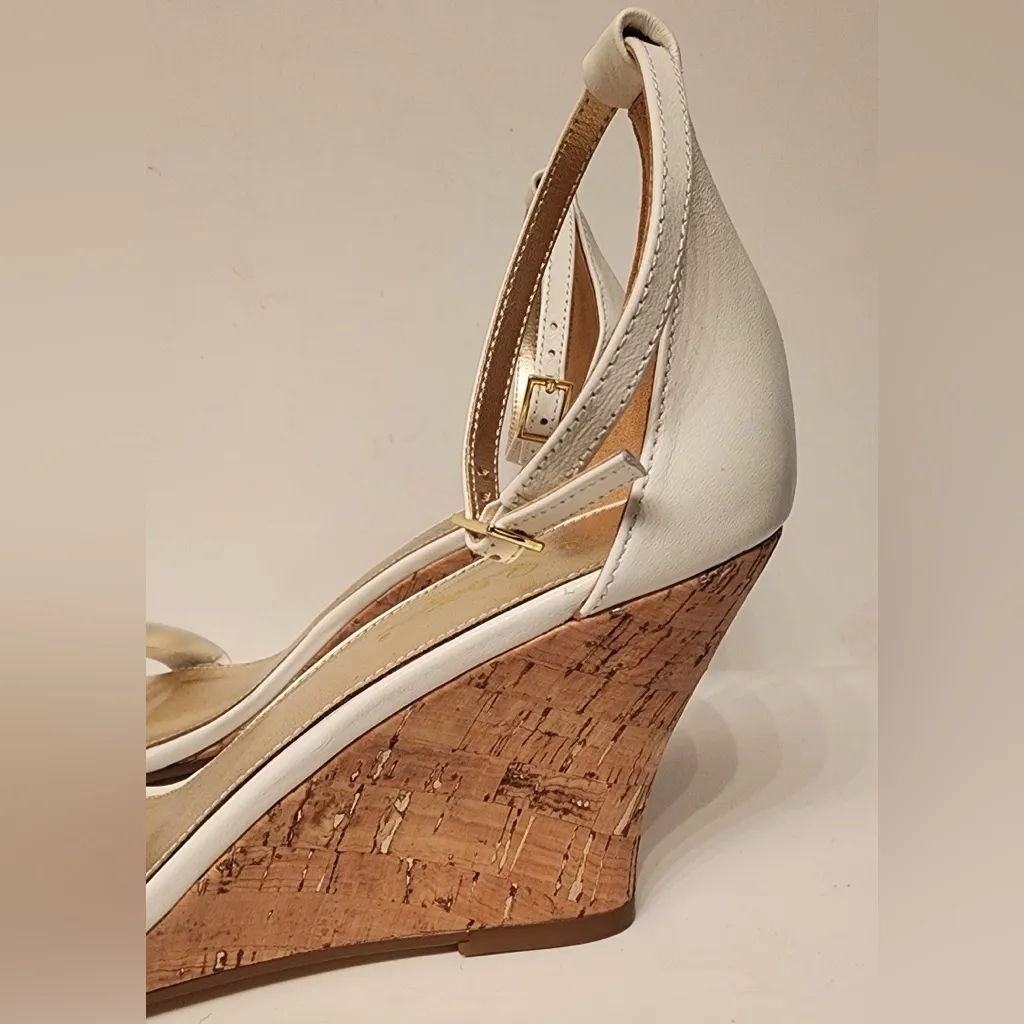 Lily Pulitzer Jenna Wedge Sandals Women’s White Size 10 - Image 10