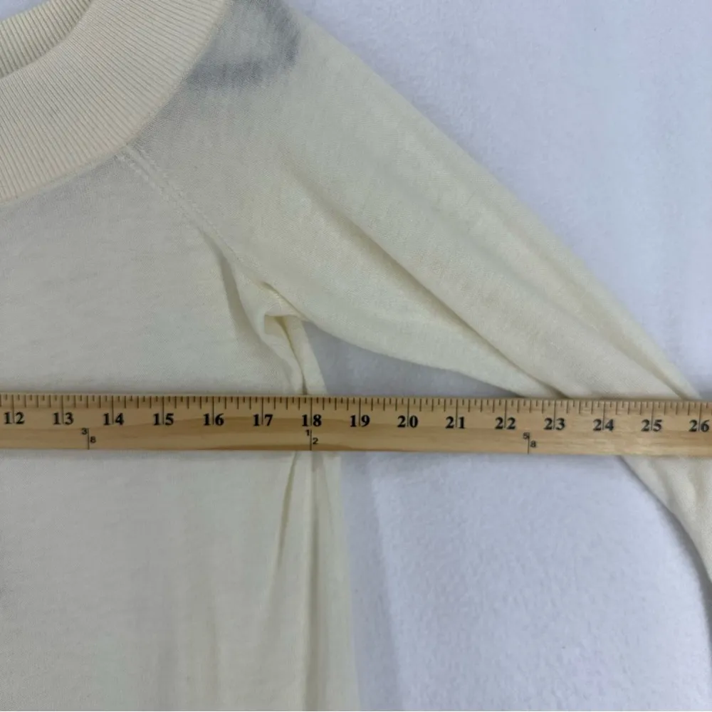 NWT Rebecca Taylor Off Shoulder Wool Blend Sweater Womens Large Beige - Image 6